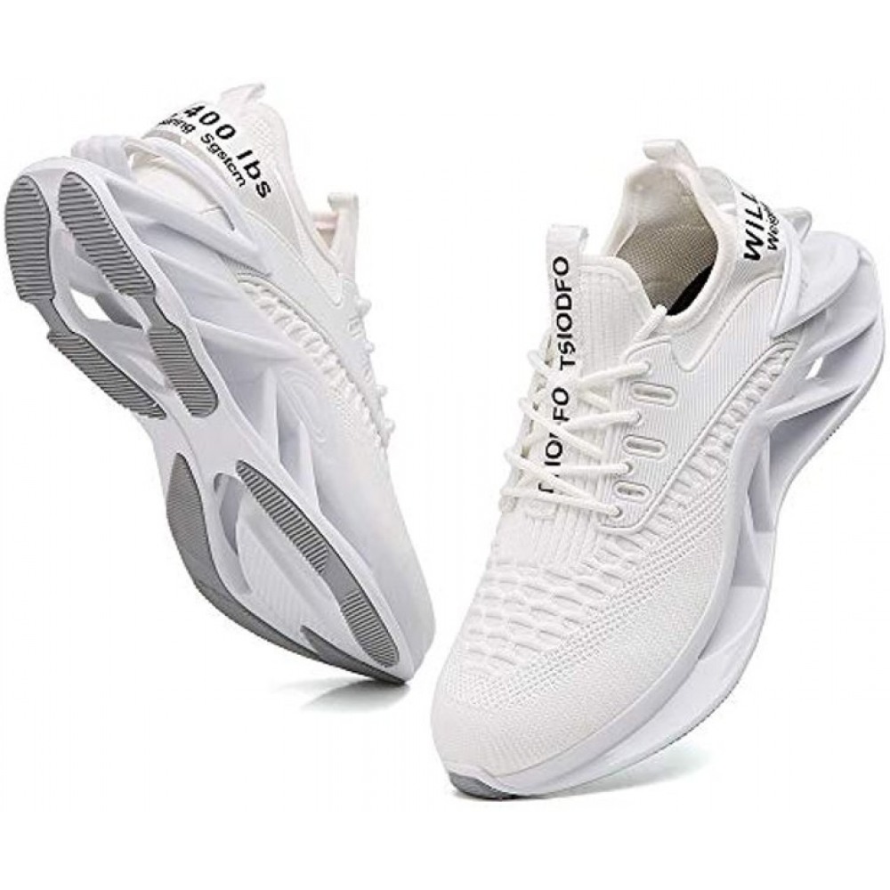 Men's Sport Running Shoes Athletic Tennis Walking Sneakers White
